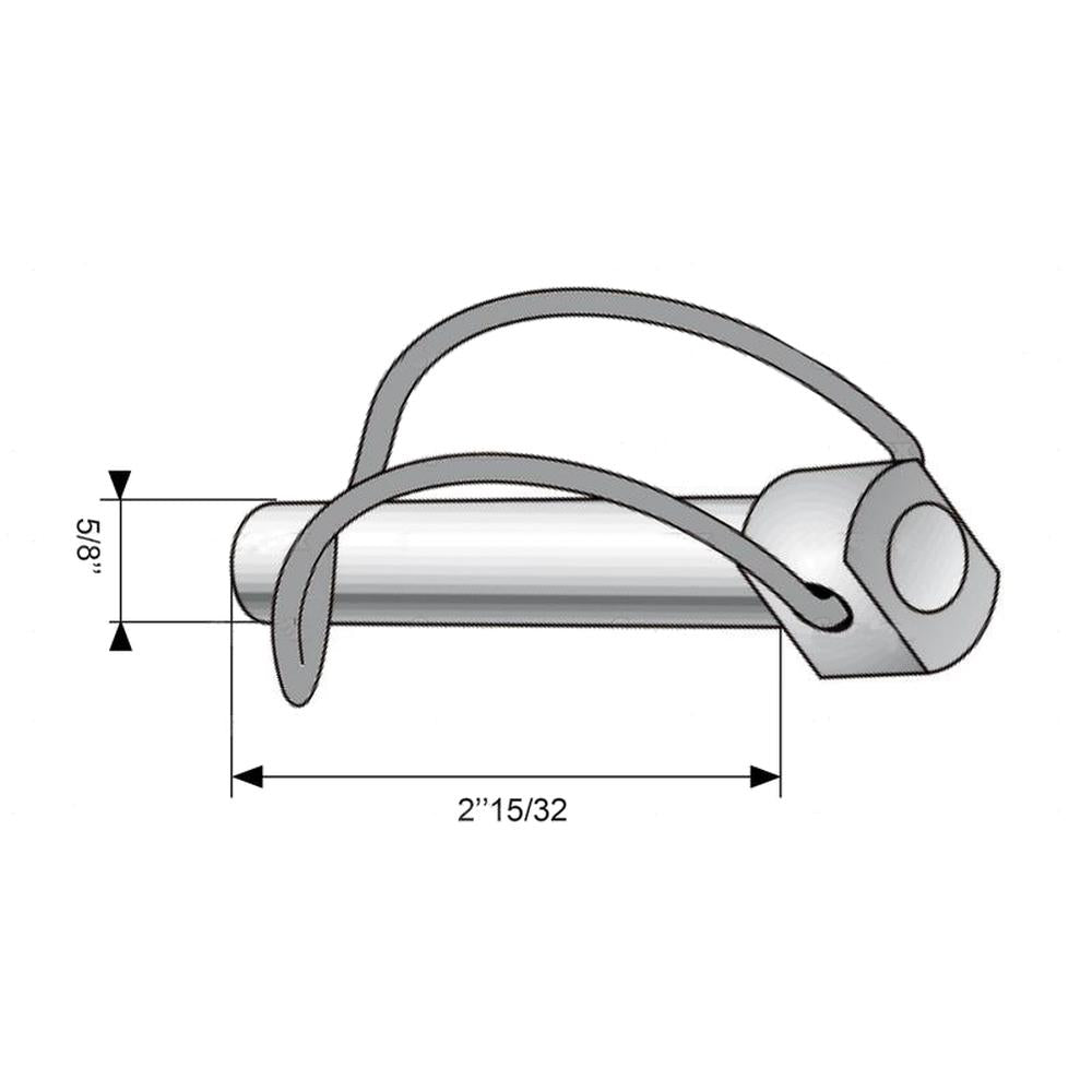 S.8605 Stabalizer Pin, Pin Ã16mm x 62mm ( ) Fits Ford/New Holland