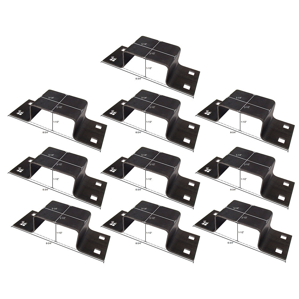 10-Pack Bolt On Stake Pocket For Trucks & Trailers Made From 12Ga. Steel B2373G