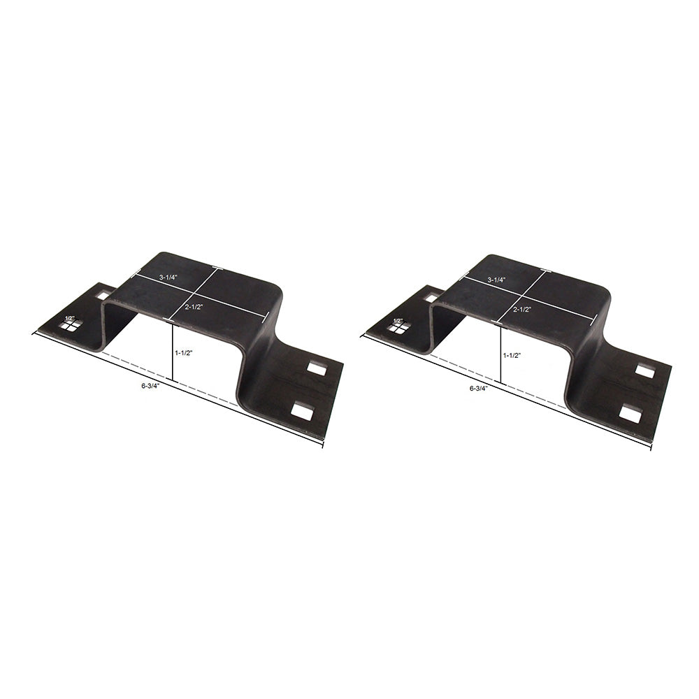 Set of Two (x2) Bolt-On Stake Pockets B2373G Mounts Truck Posts Wood or Steel