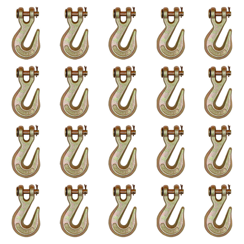(20) 5/16" Clevis Grab Hooks Tow Chain Hook Flatbed Truck Trailer Tie Down