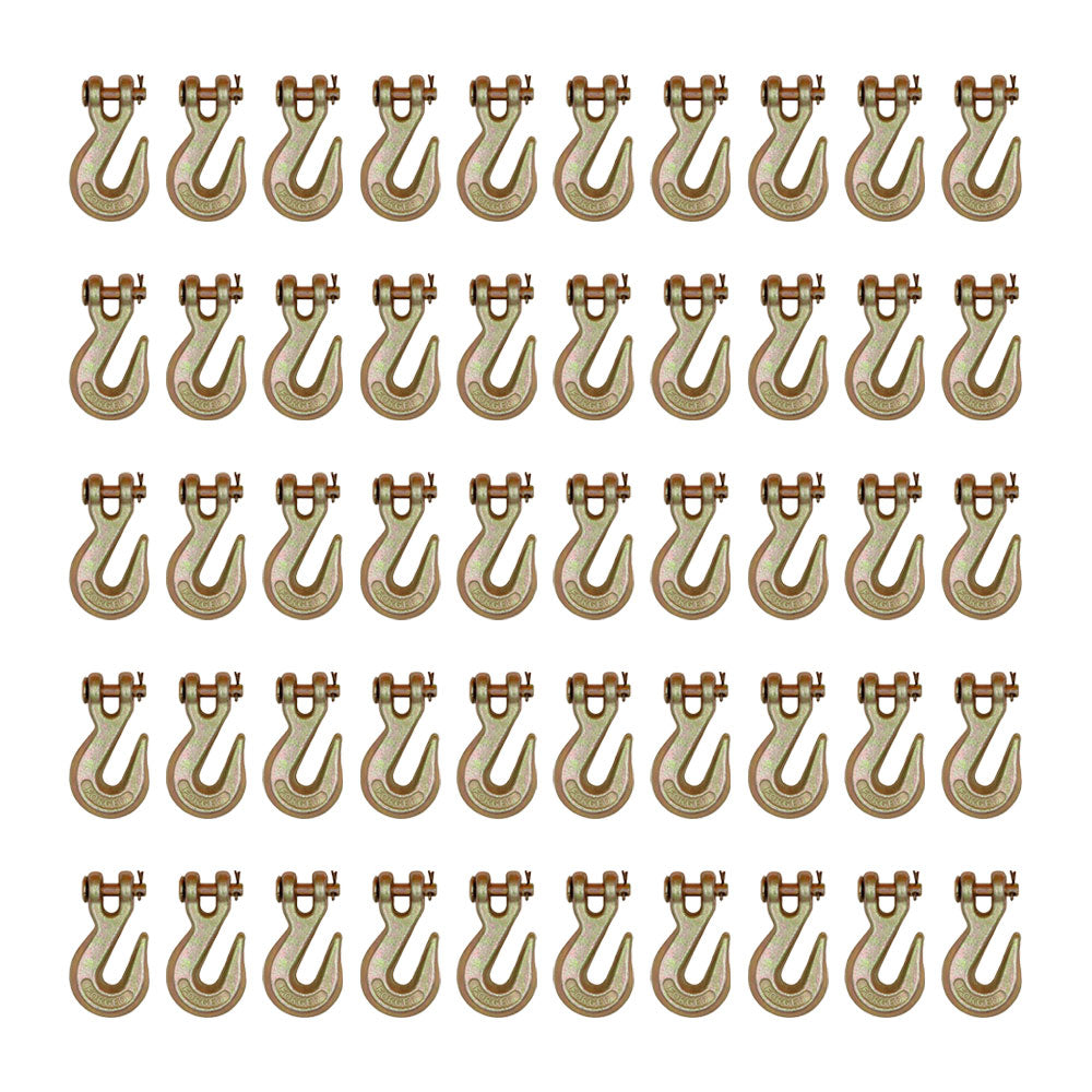 (50) 5/16" Clevis Grab Hook G43 Flatbed Truck Trailer Tow Chain Tie Down Hooks