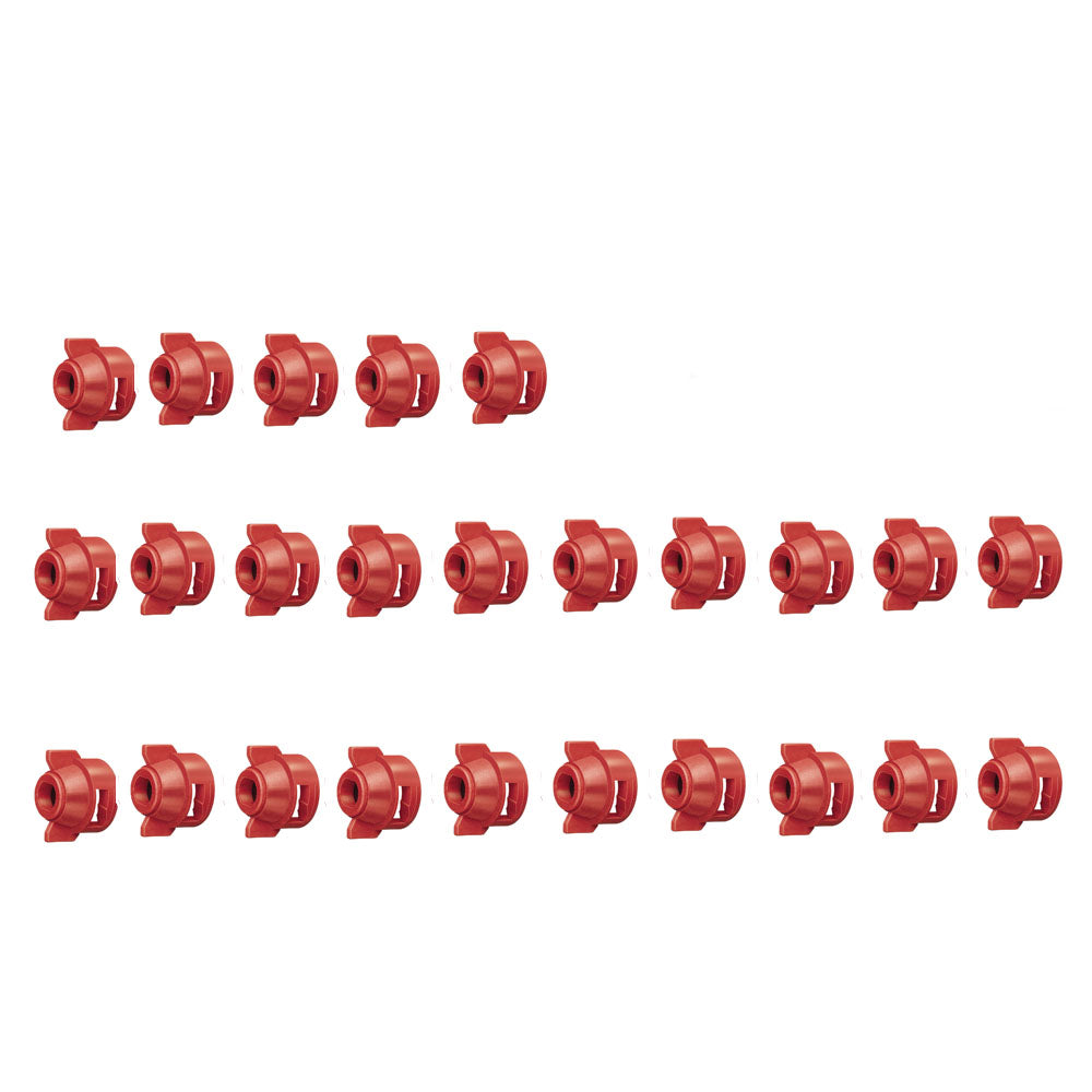 Qty 25: TeeJet Cap (Red) Fits Universal Products Replaces 2334878-CP255973NY