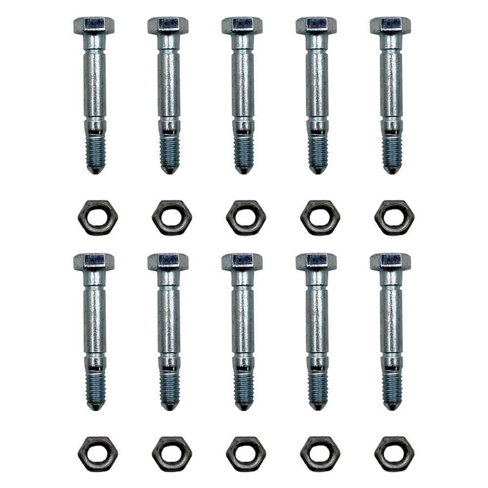 10 Pack Shear Pins Bolts Fits Ariens 2 Stage Snow Thrower Auger 510015