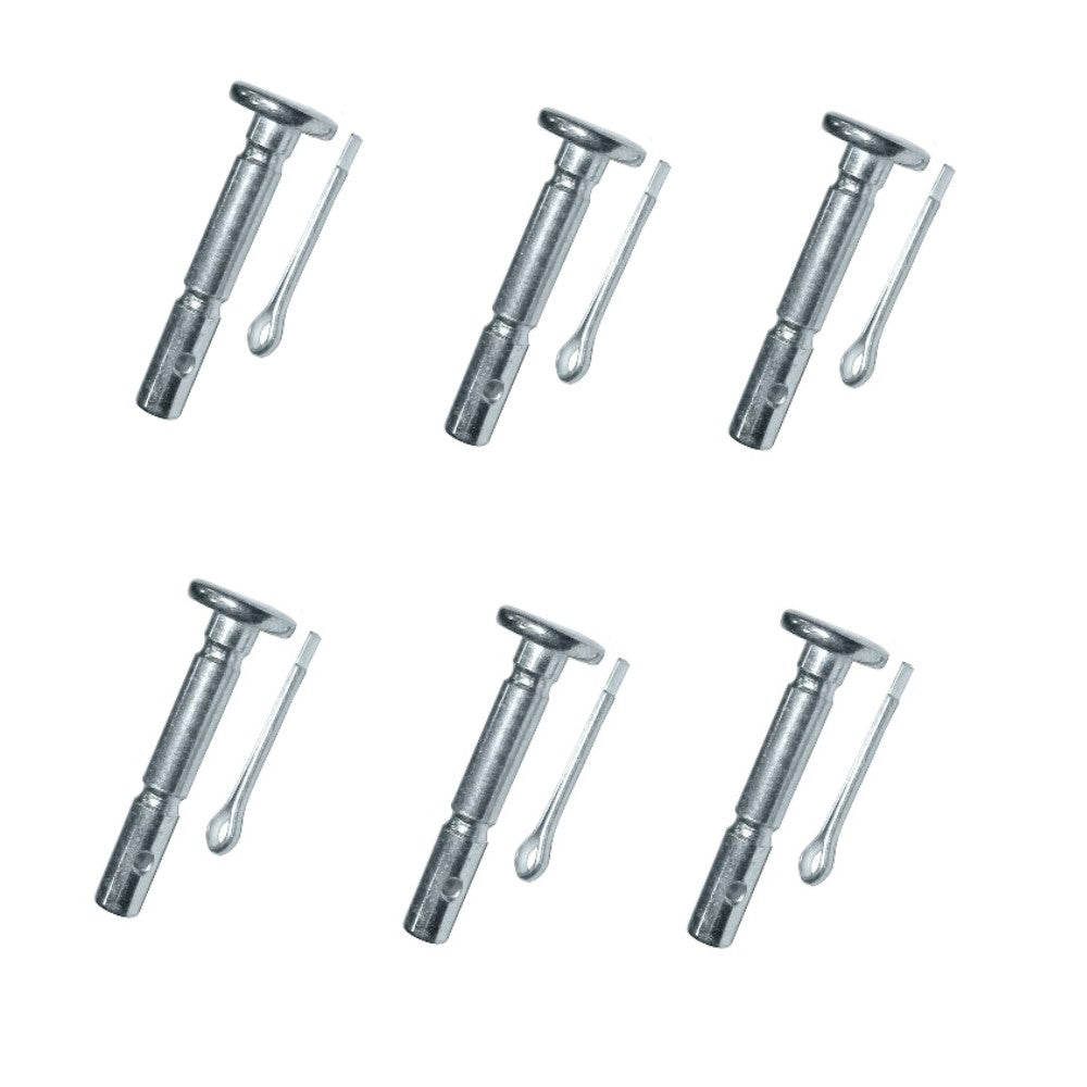Six (6) Snow Thrower Shear Pins and Cotter Pins Fits Cub Cadet Models 73804124A