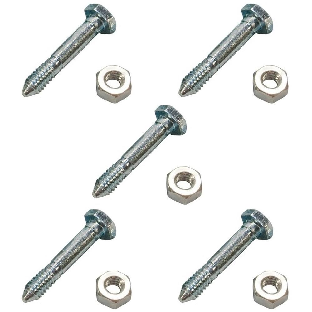 Set of (5) Snow Blower Shear Bolts Fits John Deere 524D 724D 826D 1332DDE