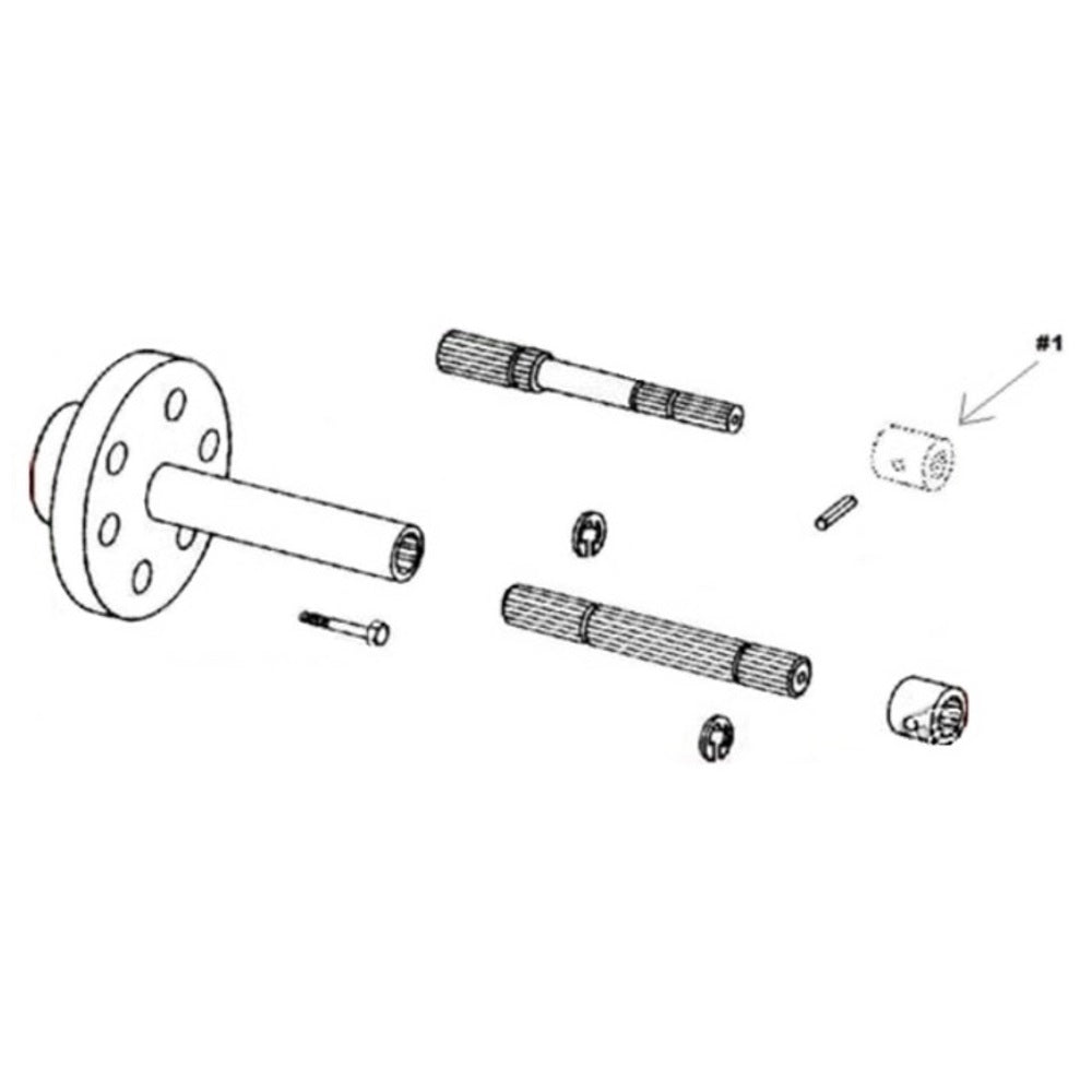 T24849 Coupler Fits John Deere 350B 350C 350D 450 450B 450C Crawler 350