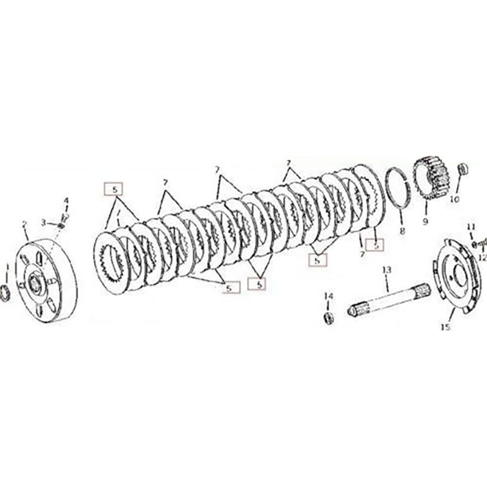 313710-475 Metallic Disc Fits John Deere 450C 450D 455D 550 555