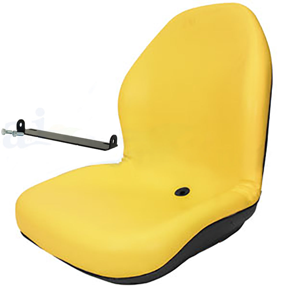 Yellow Seat w/Bracket Fits John Deere 425 445 455 4100 4115 Replaces AM879503