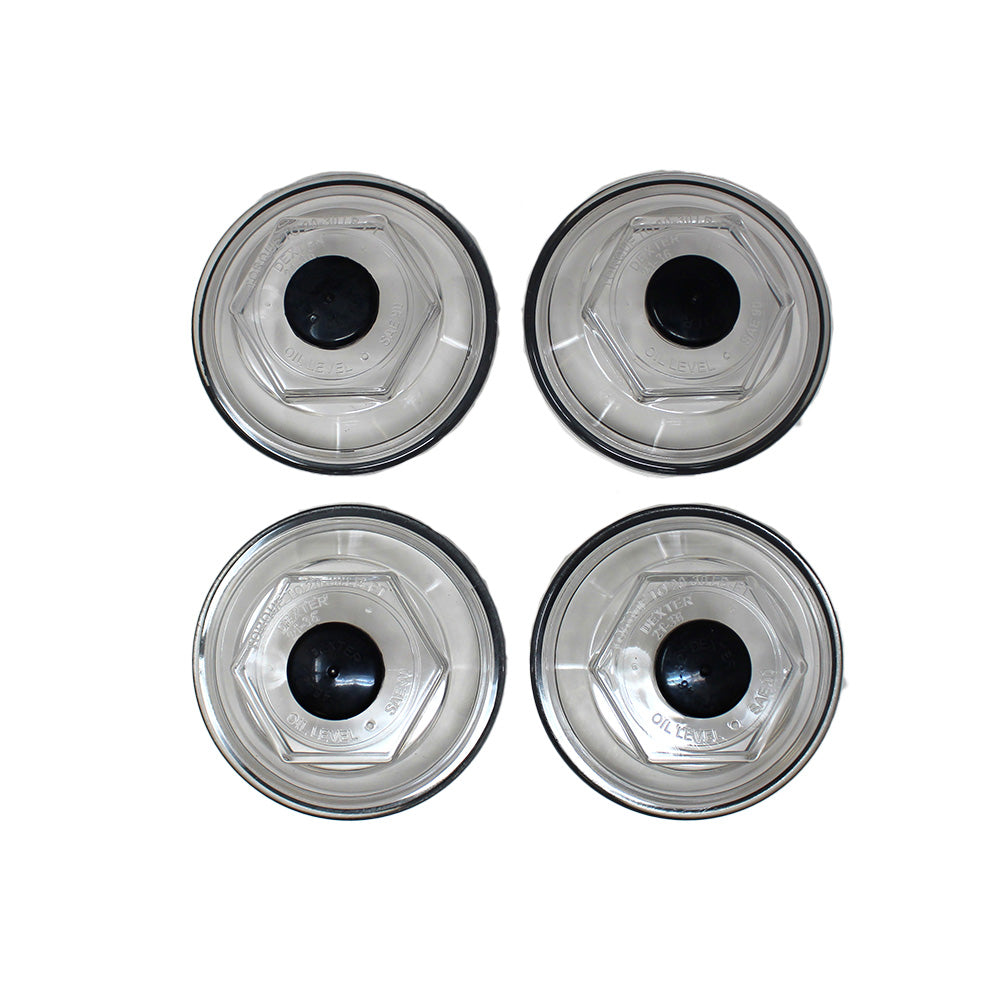 4x Replacement Oil Caps 10KHD 12K&15K 4" threads Trailer Axle 21-36 Fits Dexter