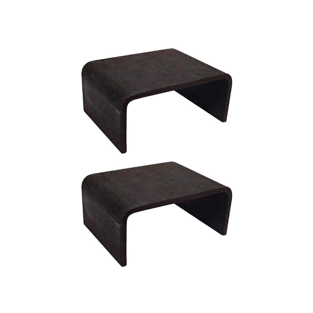 (2x) Weld On Stake Pockets Truck Trailer 1/8" Steel Pocket Size; 1-5/8" X 3-1/2"