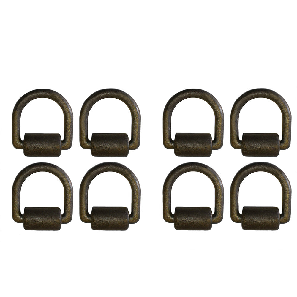 Tlu28-0017 Qty 8: 1" Weld-On D-Ring (Black)
Fits Universal