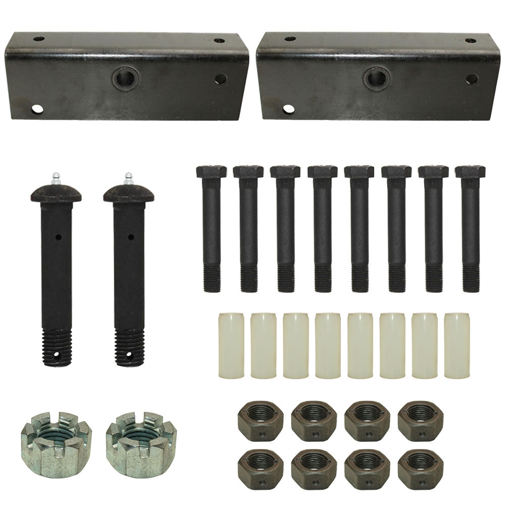 Trailer Suspension Rebuild Kits 12" Slipper Spring Equalizers w/ Bushings Bolts