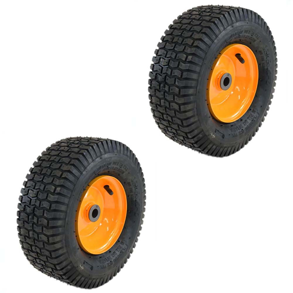 (2) 13 x 5.00-6 Heavy Duty Turf Pneumatic Replacement Tire Assemblies