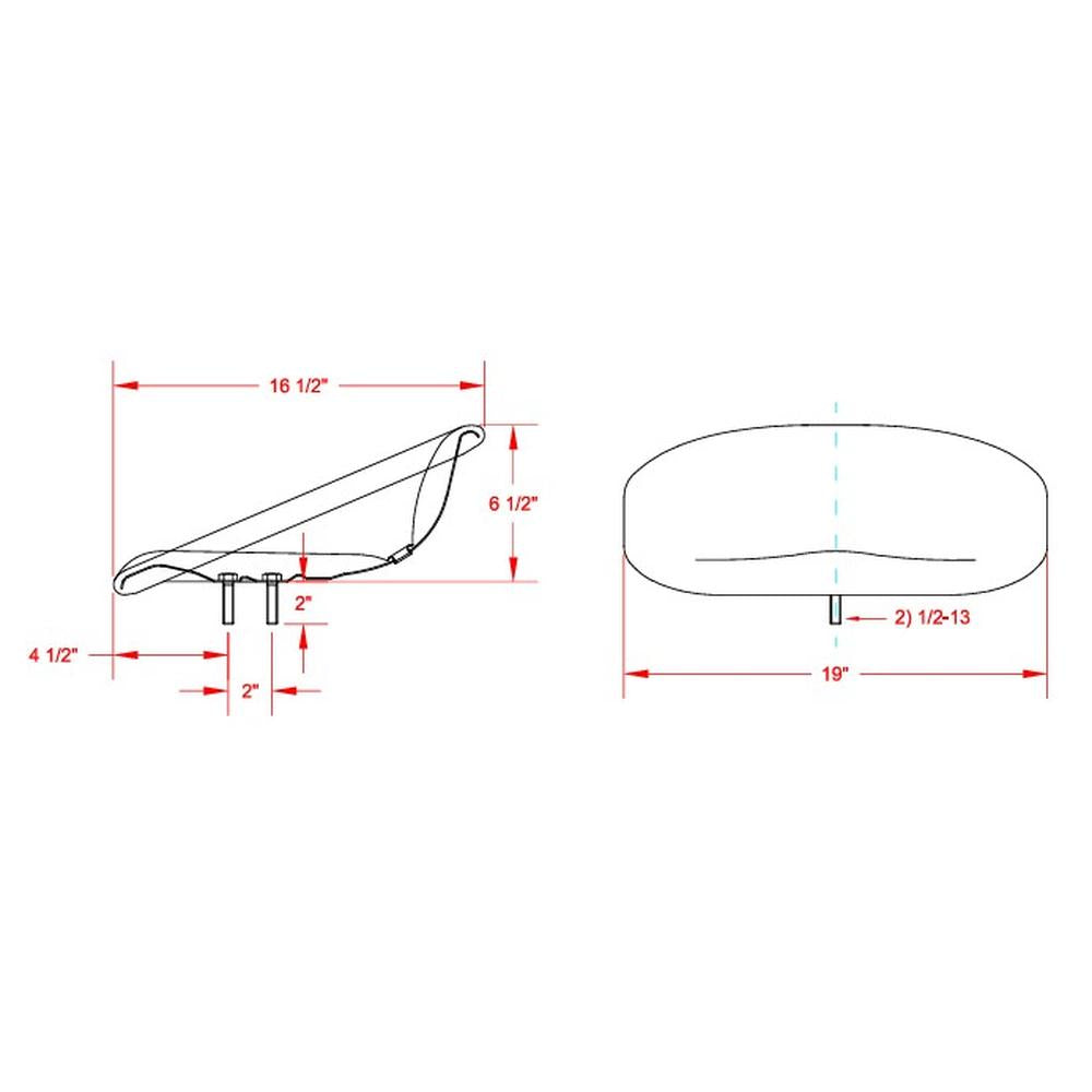 TS1200YEL-AIC Yellow Padded Pan Seat