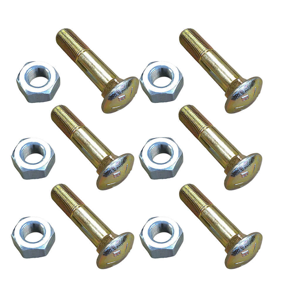 33806S34 Qty 6: Rim Bolt with Nut Fits Ford/New Holland 1801 1811 1821 1841 1871