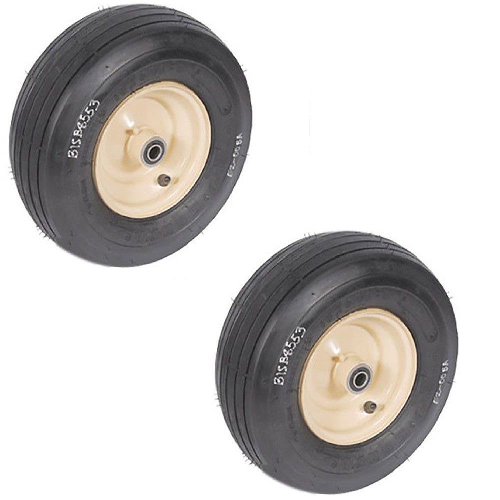 481860 Qty 2: 13 x 5 x 6 Tubeless Tan Wheel Fits Scag