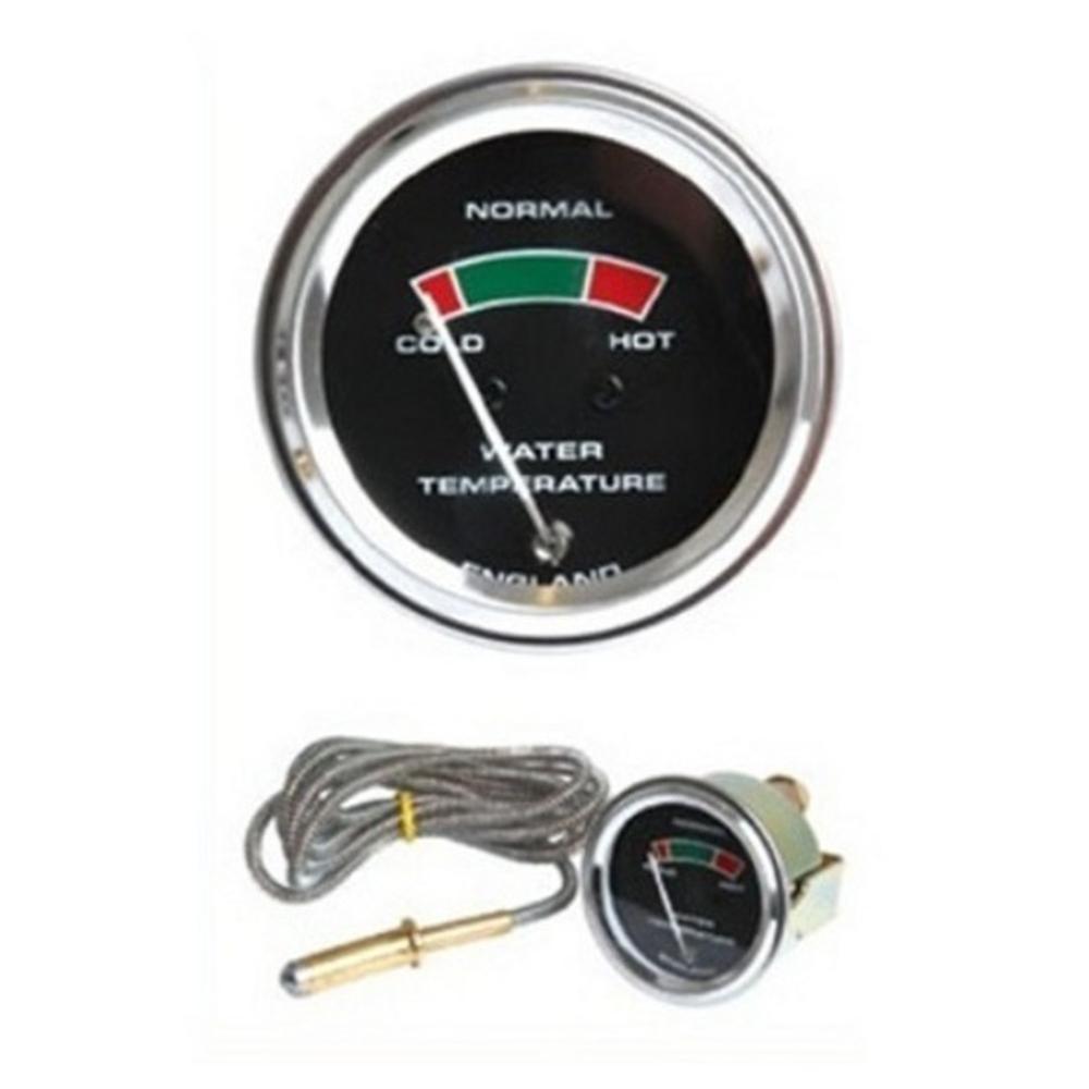 182652M92-AIC Temperature Gauge (Chrome w/ Black Face)