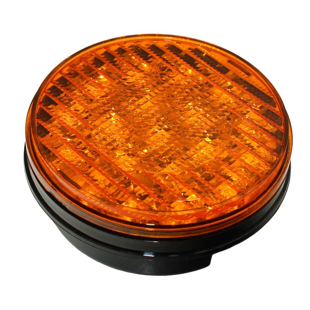 4" Round Amber LED Light Fits Universal Products Replaces 1-019-01-181