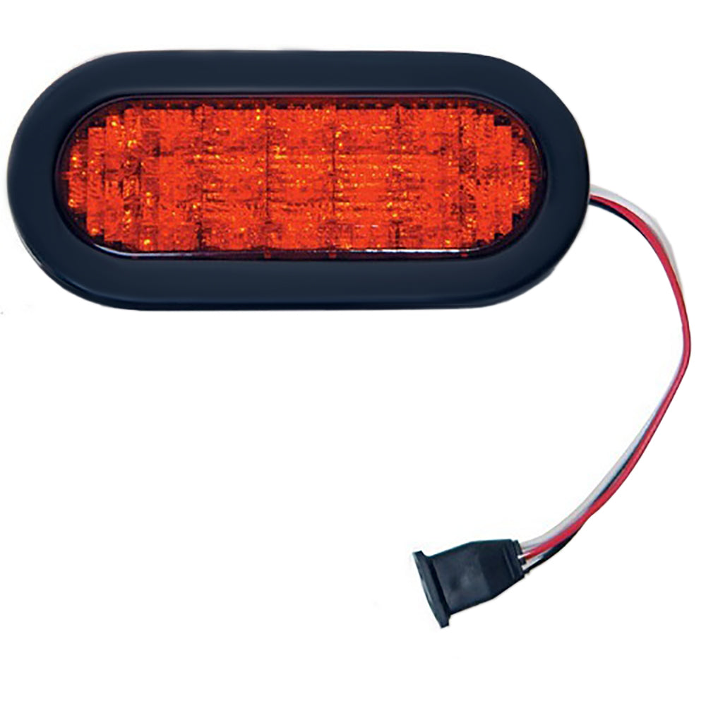 019-03-305 Red 6" Oval LED Light Kit Fits Universal Products