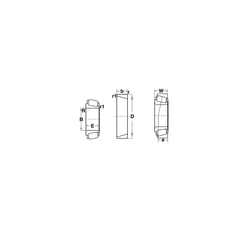 Fits Ford 5000 7000 8000 8600 8700 9000 9700 9600 TW5 TW10 Axle Cup Bearing