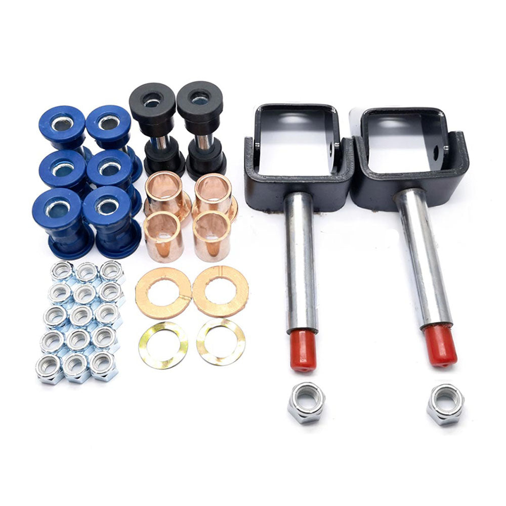 Club Car DS Golf Cart Front End Repair Kit, Bushings, Clevis, King Pins - Fits 1