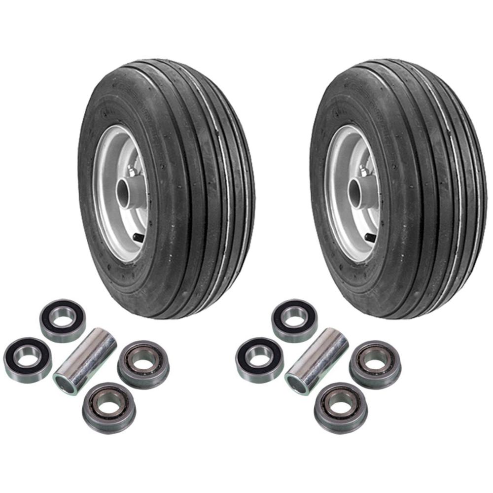 2 PK. 13X650X6 4PLY Wheel Assembly & Bearings for Dixie Chopper Silver(D50)