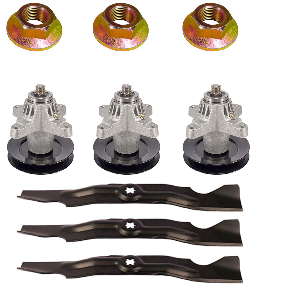 112-0316 Blades, Spindle, & Bolt Mower Kit Fits Toro GT2100 GT2200 LX500