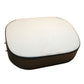 102B-AIC White & Green Seat Cushion