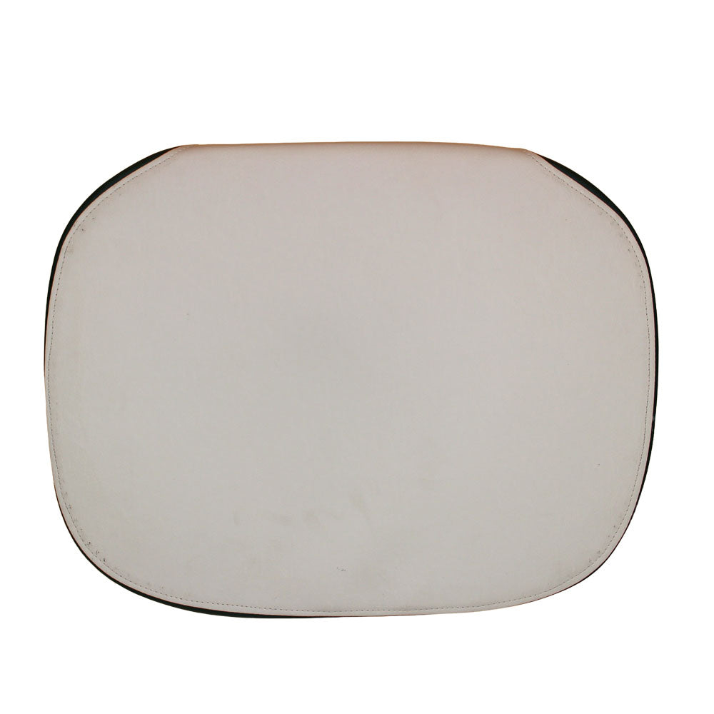 102B-AIC White & Green Seat Cushion