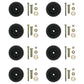 103-3168 Qty 8: Deck Wheel Kit Fits Exmark Explorer Lazer Z Metro Turf Ranger