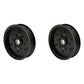 TCA19779 QTY 2: Flat Idler Pulleys Fits John Deere Z710A Z720A Z910A Z920A Z925A