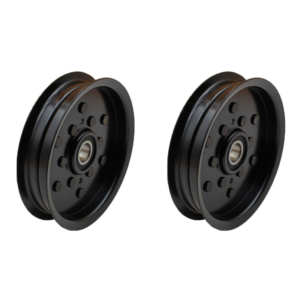 1-613098 QTY 2: Flat Idler Pulleys Fits Toro