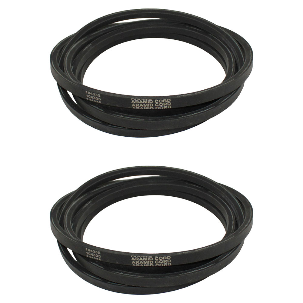 Qty. 2: Deck Belts Fits John Deere Replaces M156261 Made with Aramid