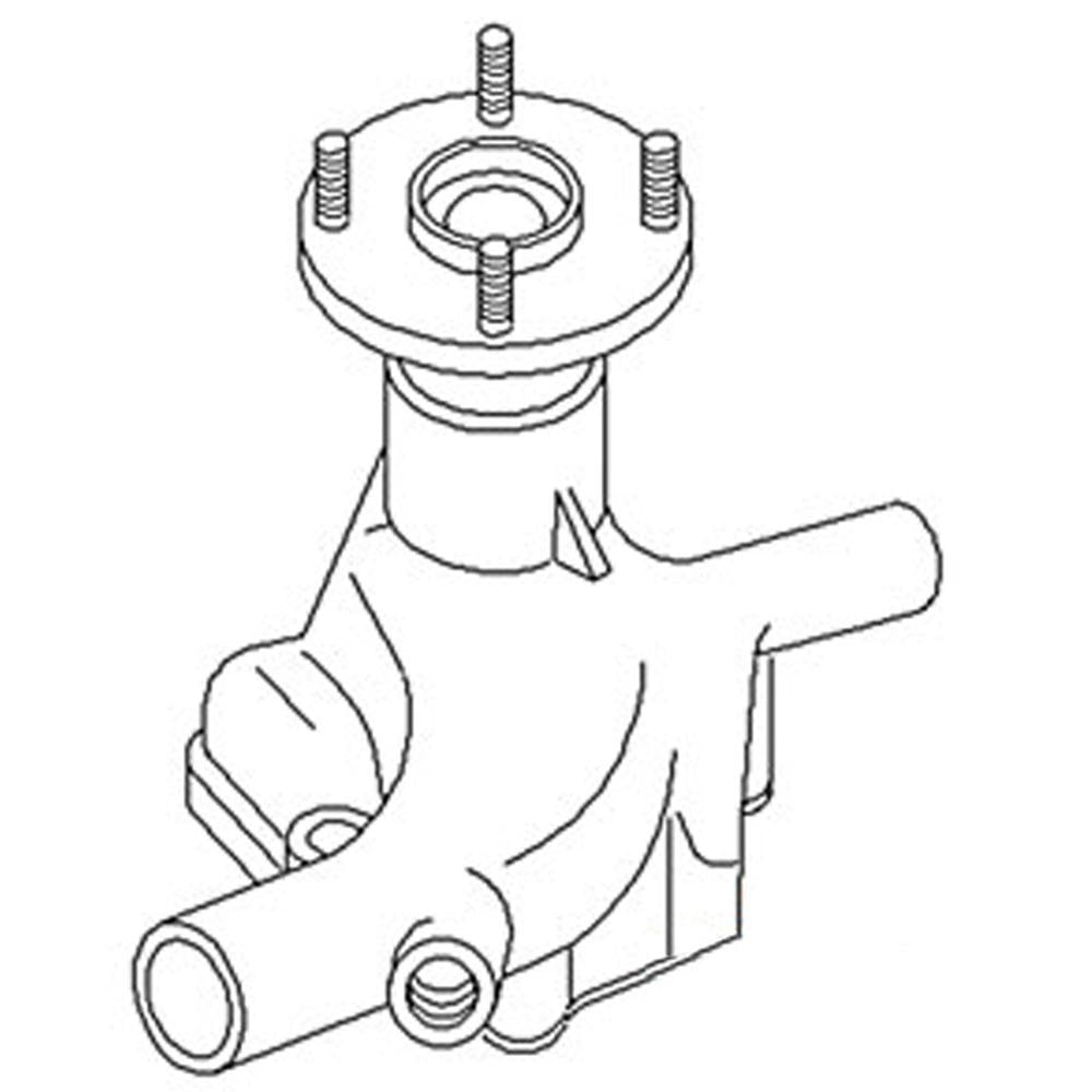 1058287C91-R Water Pump Fits Case/International Harvester