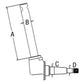 LH Left Hand Front Axle Spindle 106460AA for Minneapolis Moline Oliver White 550