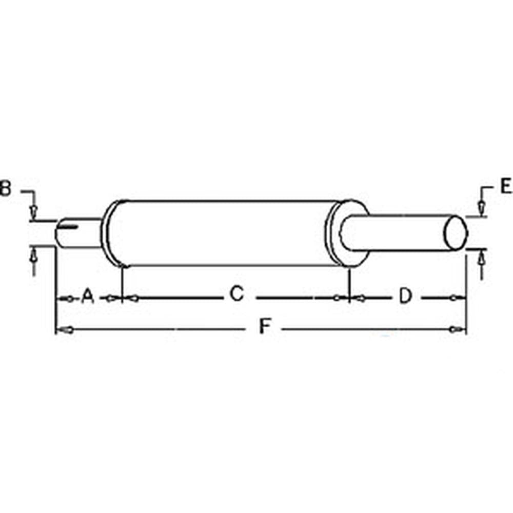 NEW Muffler : KE846 fits Minneapolis Moline 5Star G G-6 U Z
