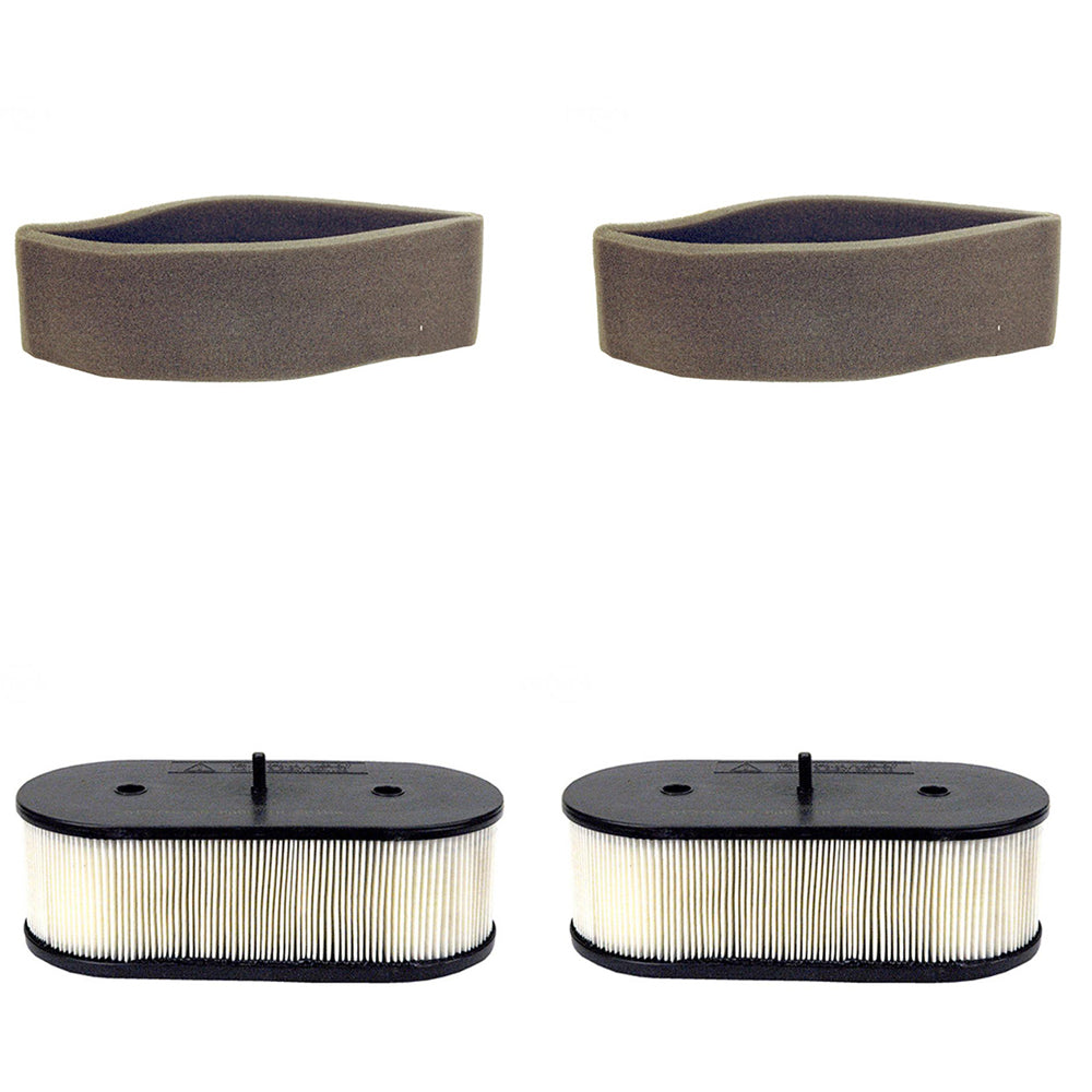 Qty 2: Air Filter & Pre-Filter Set Fits Kawasaki Replaces 11013-7025