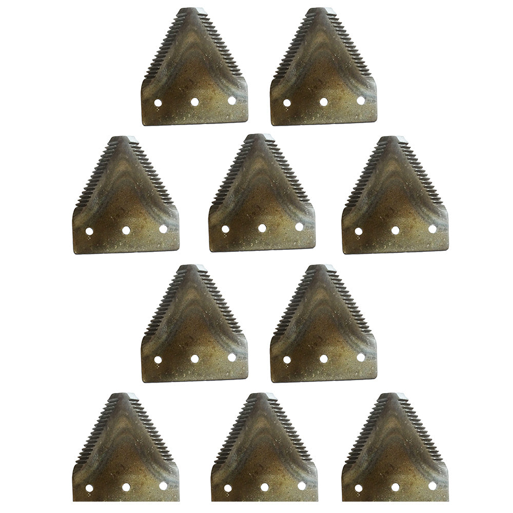 Sickle Section Shape 2 TS XH Plated Package of 10 Fits Case IH 8870 700705300