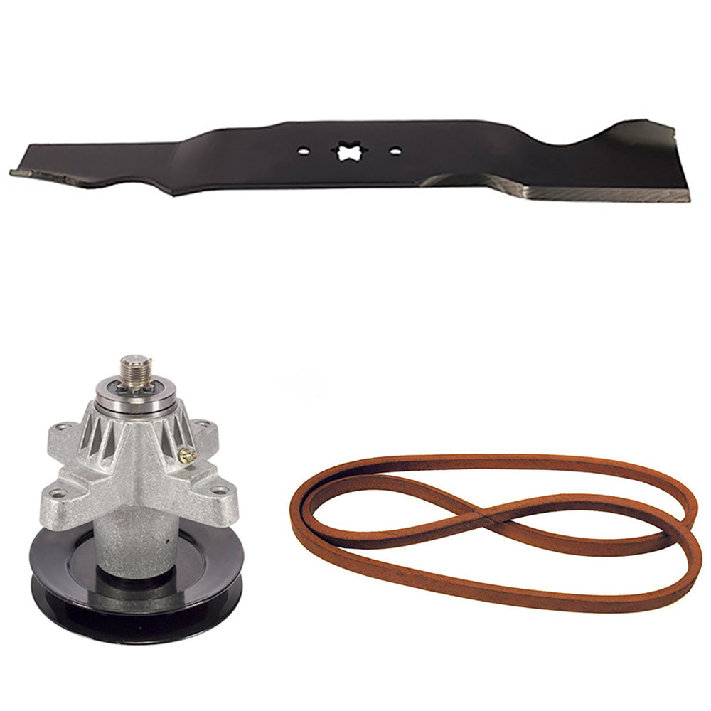 618-04125 Deck Rebuild Kit w/ Spindles, Blades, & Belt Fits MTD 13AP625K730