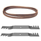 106-224703 Mower Deck Belt and Toothed Mulching Blades Fits Toro 42" Mower Decks