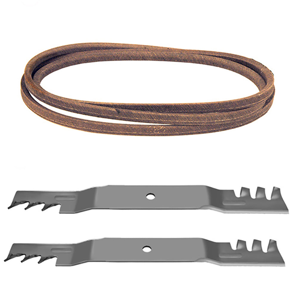 106-224703 Mower Deck Belt and Toothed Mulching Blades Fits Toro 42" Mower Decks