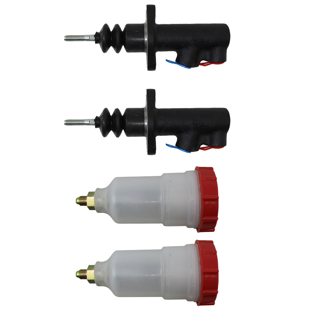 2 Master Cylinders with 2 Reservoirs
 Fits JCB Replaces 121-34400