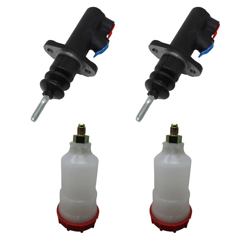 121-34400 2 Master Cylinders with 2 Reservoirs
 Fits JCB