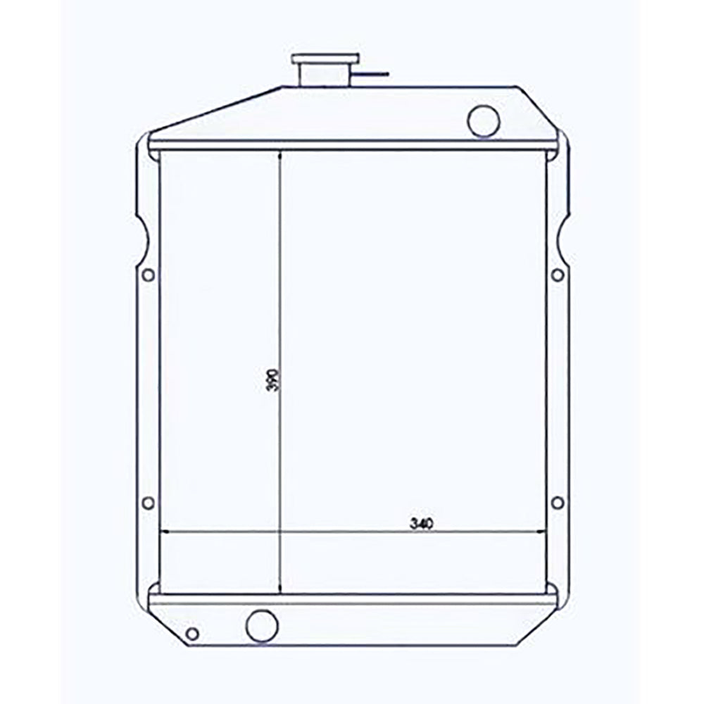 Radiator Fits John Deere Replaces 122250-44501