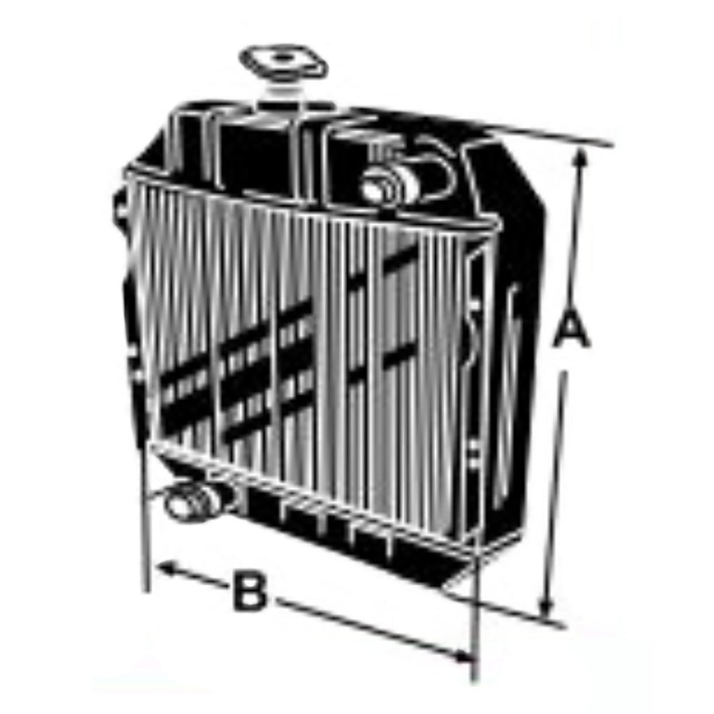 Radiator Fits John Deere Replaces 122250-44501
