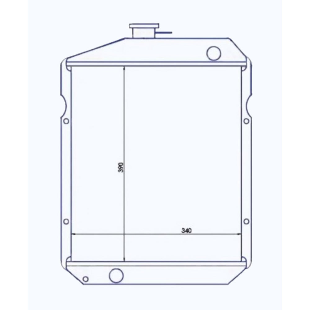 Radiator Fits John Deere Replaces 122250-44501