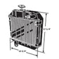 124768-44500 Radiator Fits Yanmar 2210