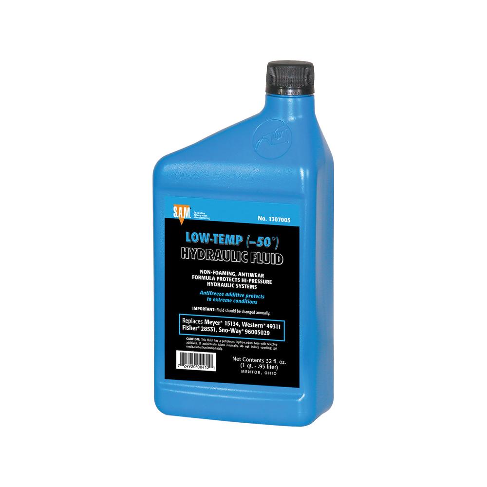 Low-Temperature Blue Hydraulic Fluid Fits Boss Replaces 1307005