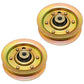 104360X Qty 2: Flat Idler Pulley Fits Murray M 14542 A M 14542 B MBA 16107 A