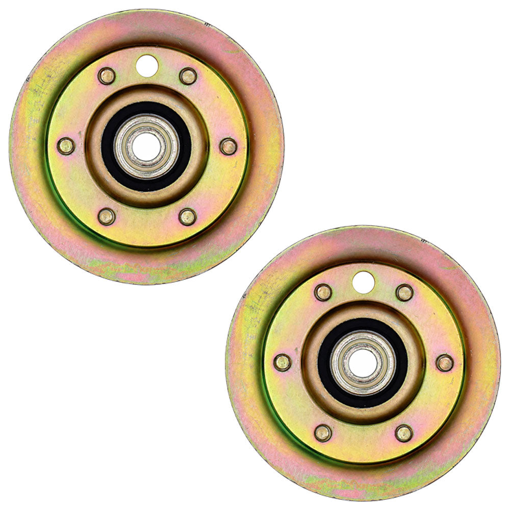 (2) Idler Pulleys Fits Husqvarna Fits Poulan 42" Mower Decks 532131494 532173438